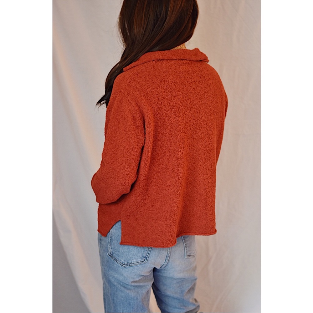 J. Jill | Rust Red Cardigan | Size S - Picture 2 of 4